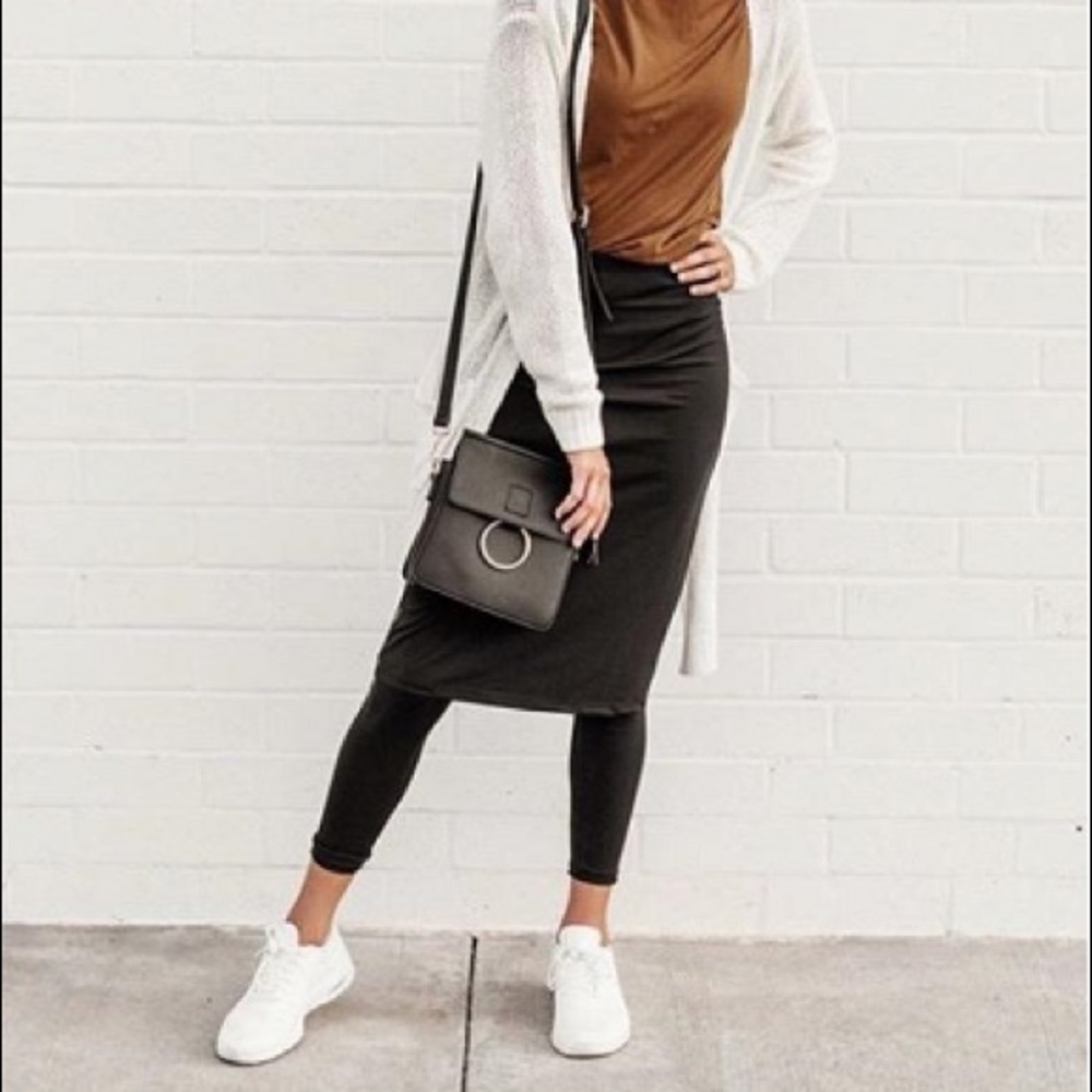 Pencil Style Athletic Skirt w/Ankle Leggings